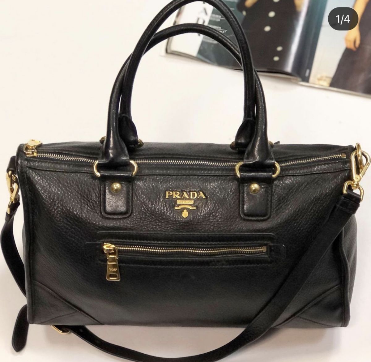 Сумка/кожа Prada размер 28*36 цена 23 078 руб