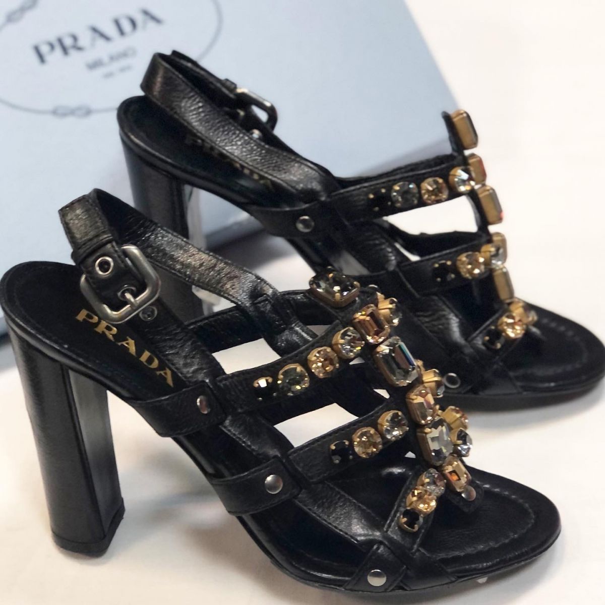 Босоножки Prada размер 38 цена 10 770 руб 