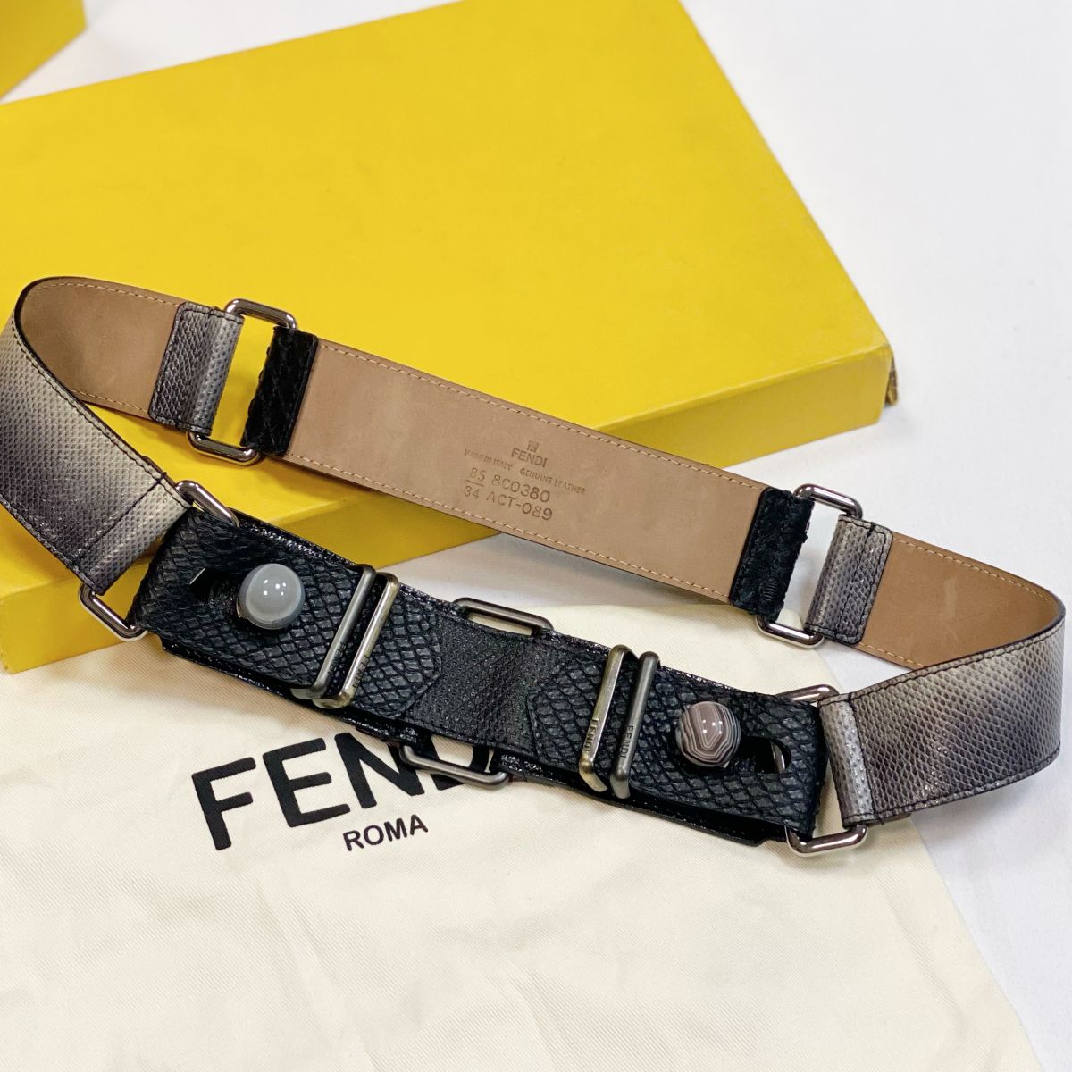 Ремень/питон/ Fendi размер 85/34 цена 15 385 руб 