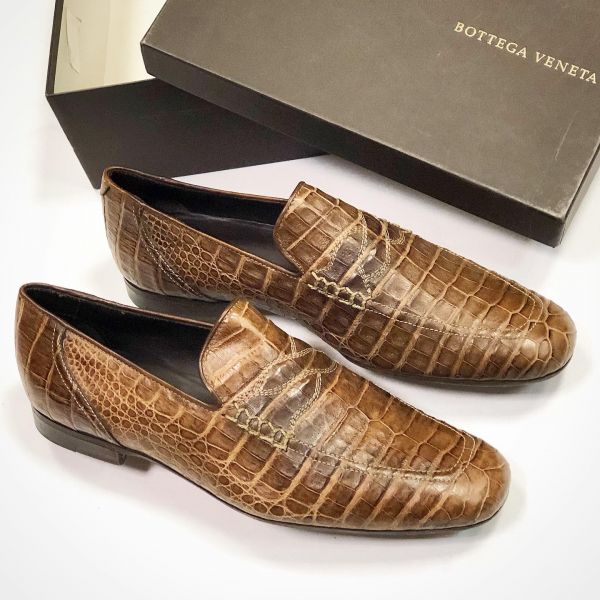 Лоферы / крокодил / Bottega Veneta 