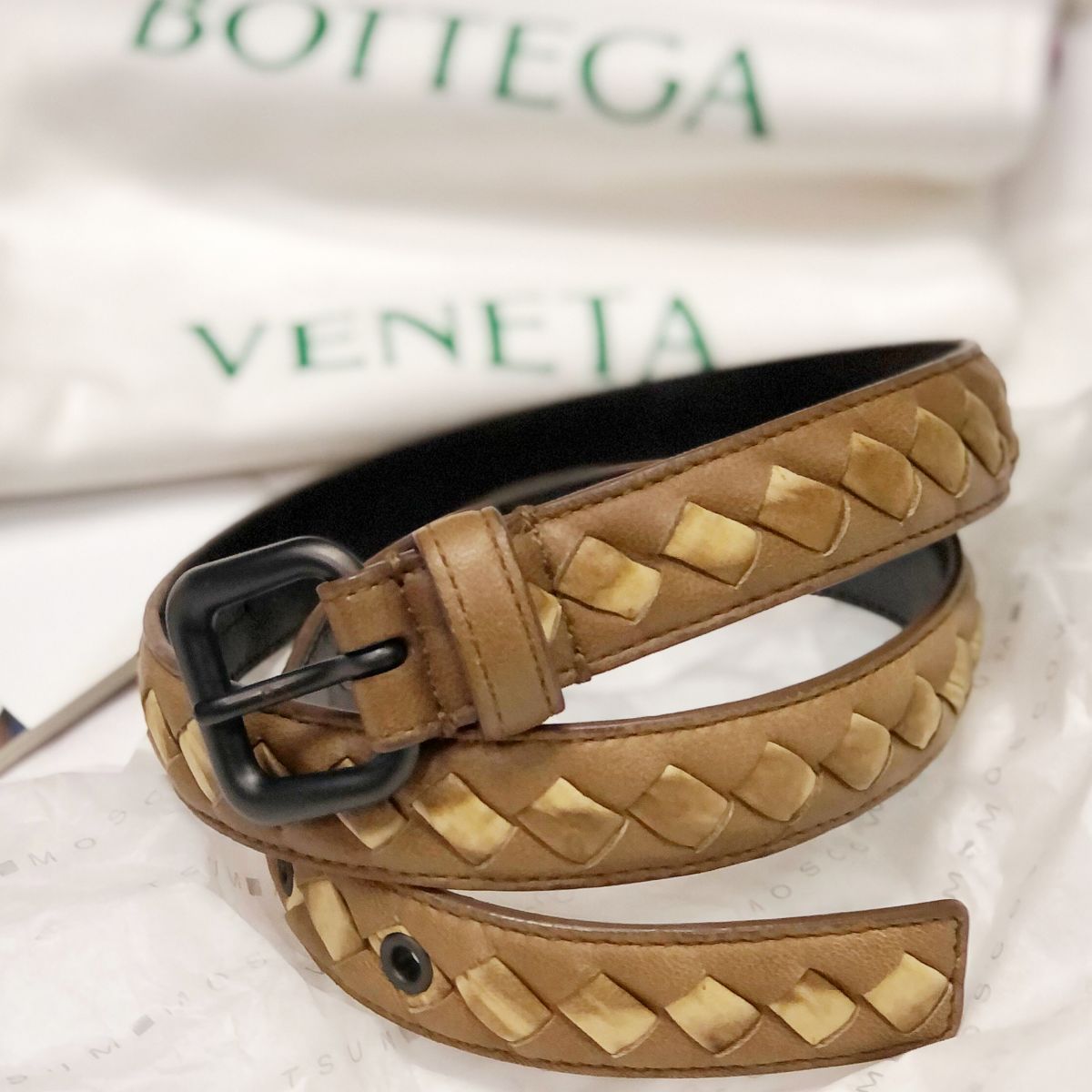 Ремень Bottega Veneta  размер 75/80 цена 7 693 руб 