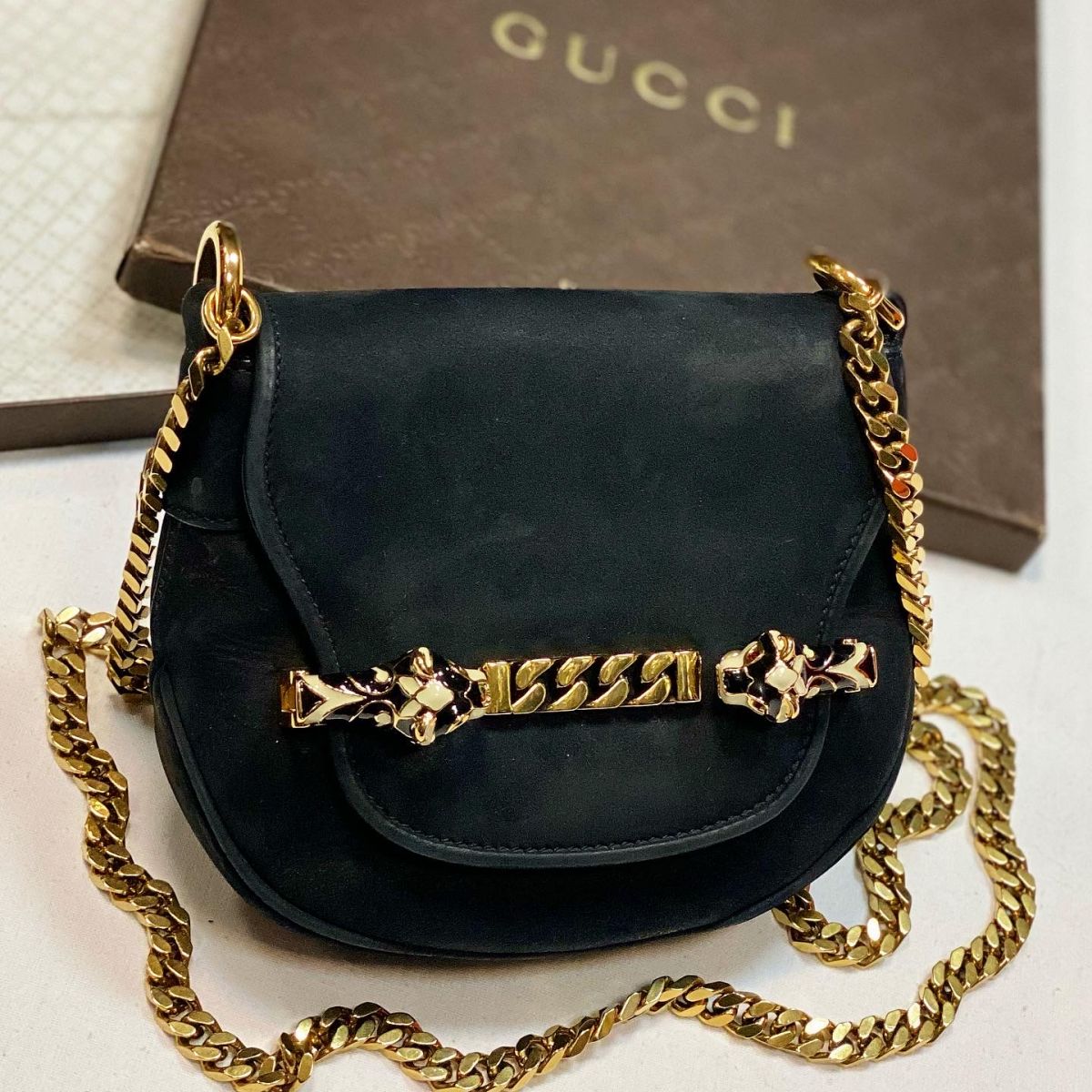 Сумка Gucci размер 18/15 цена 38 463 руб 