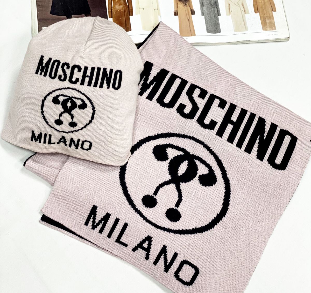 Шарф+ Шапка Moschino цена 6 154 руб 