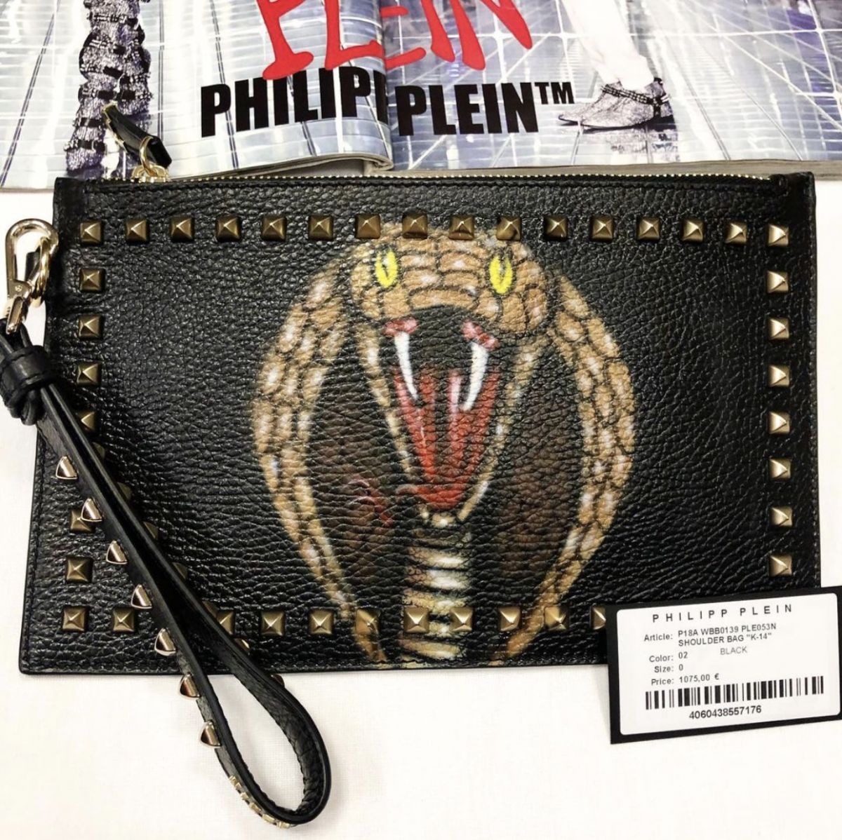 Клатч Philipp Plein  цена 10 770 руб /с карточкой/