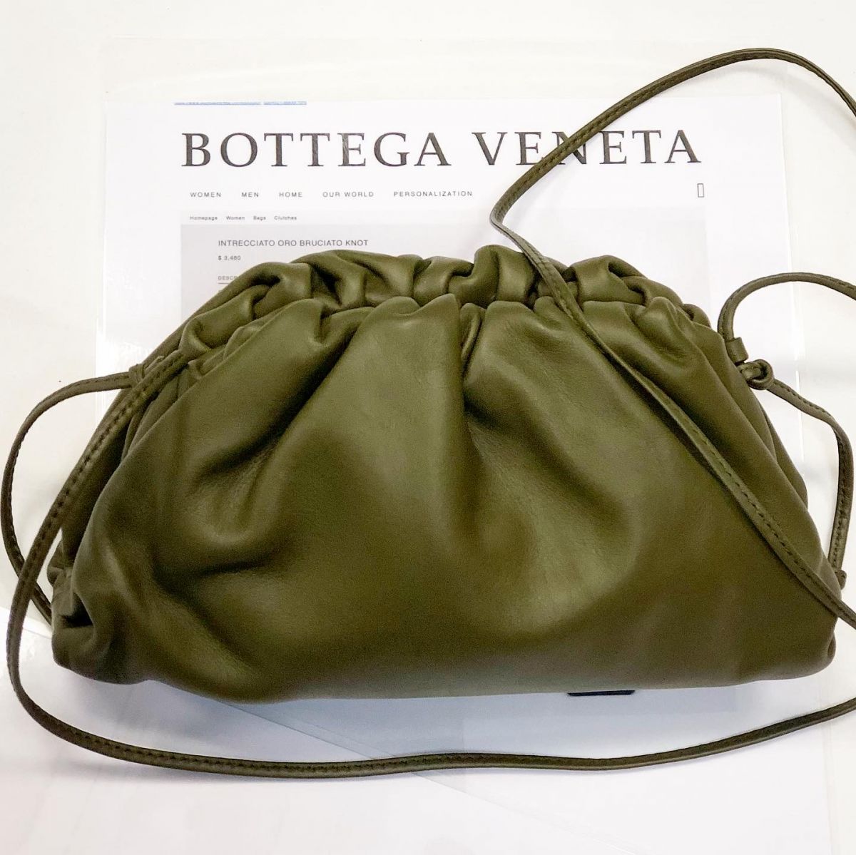 Сумка Bottega Veneta  размер 20/12 цена 46 155 руб 