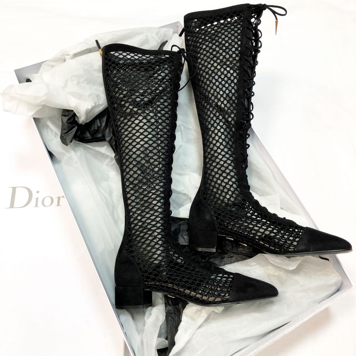 Dior thigh deals high boots