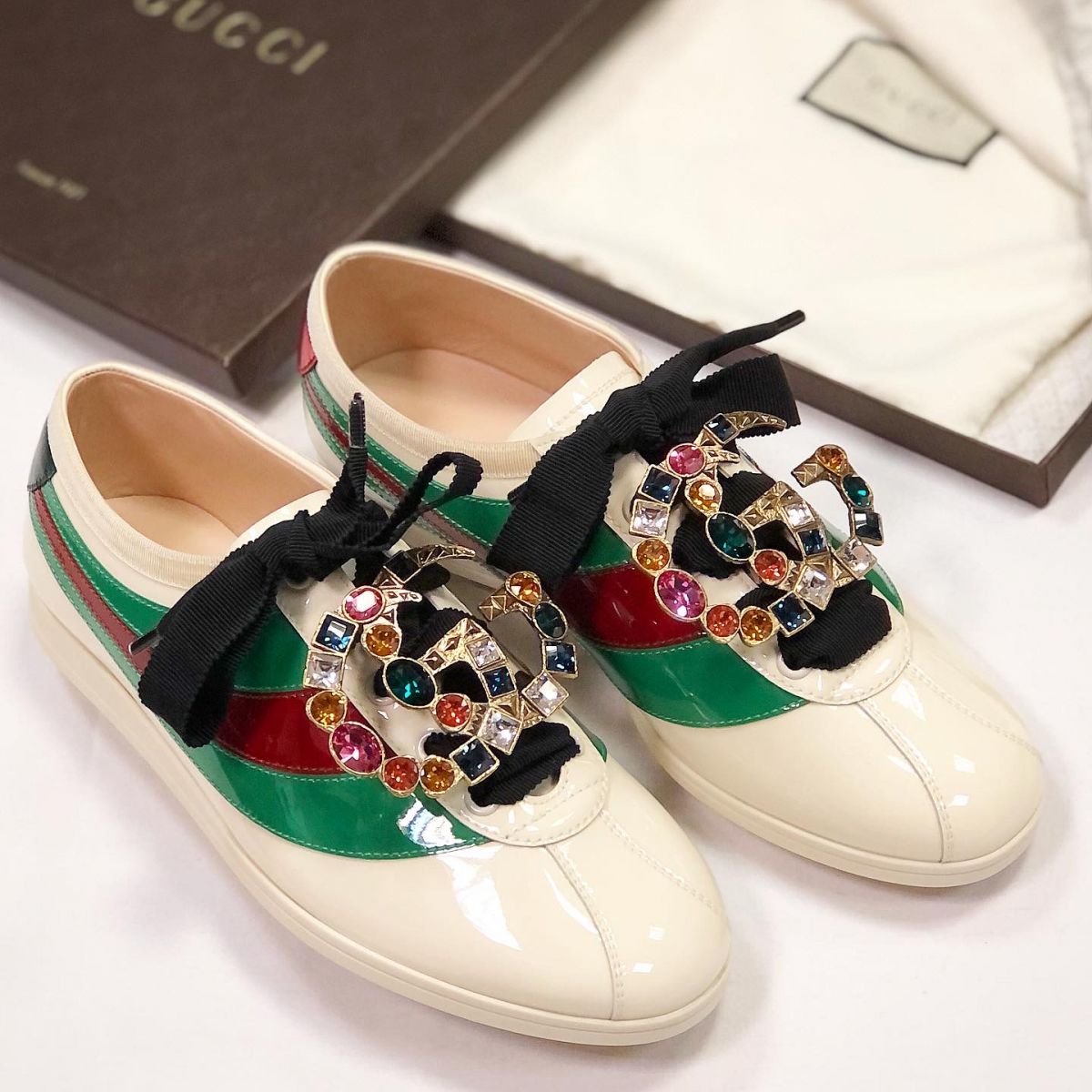 Кеды Gucci  размер 38 цена 46 155 руб / новые / 