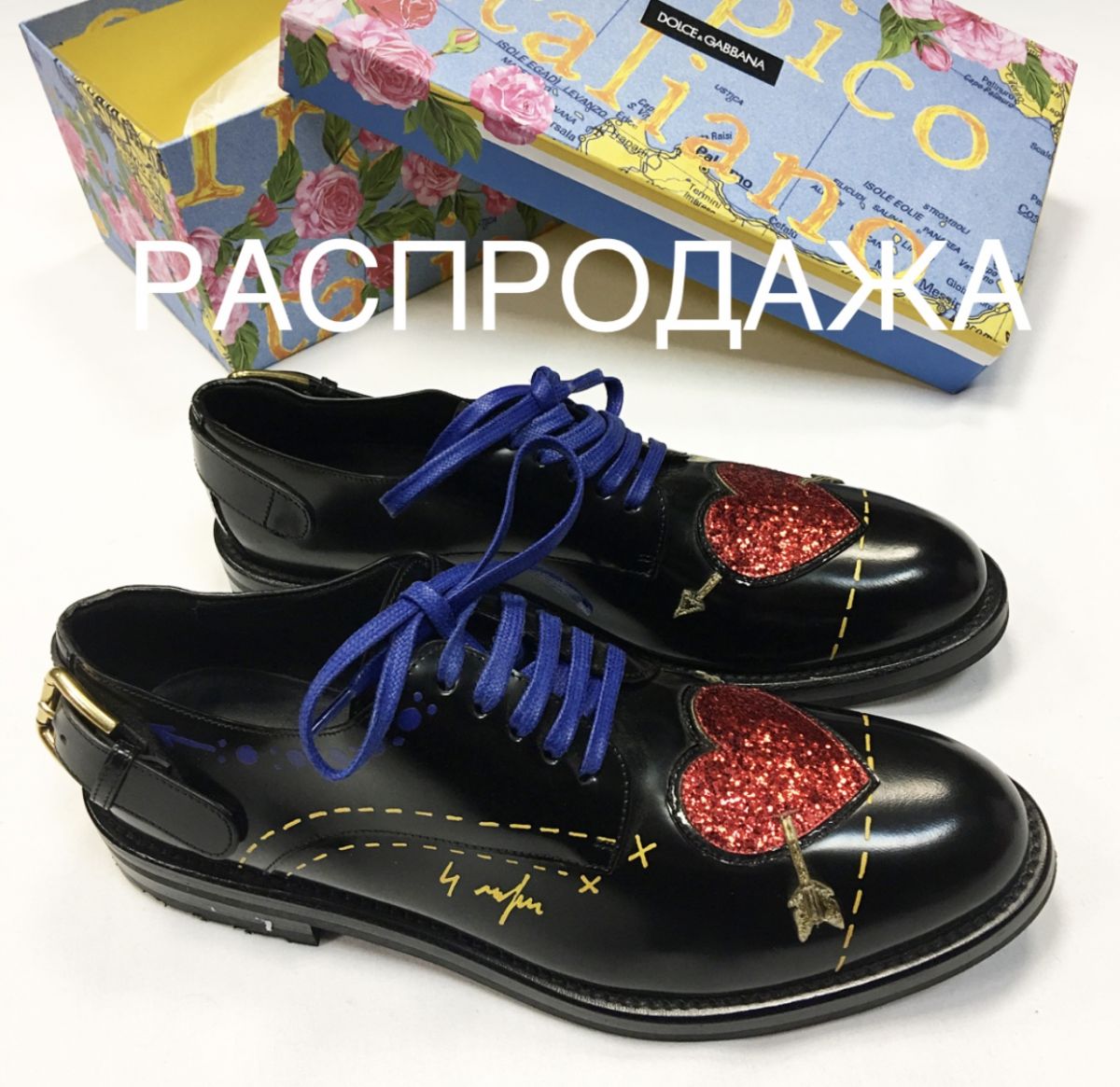 Ботинки Dolce GABBANA  размер 39 цена 7 693 руб