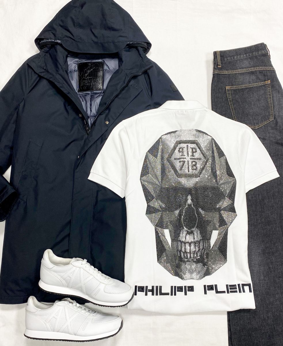 #mechtamen Куртка Montecora размер 52 цена 46 155 рубФутболка /камни/ Philipp Plein размер L цепа 7 693 руб Джинсы Isabel Marant размер 32 цена 6 154 рубКроссовки Armani размер 43 цена 7 693 руб