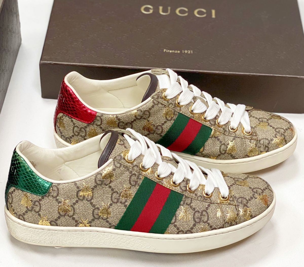 Кеды Gucci размер 36 цена 15 385 руб 