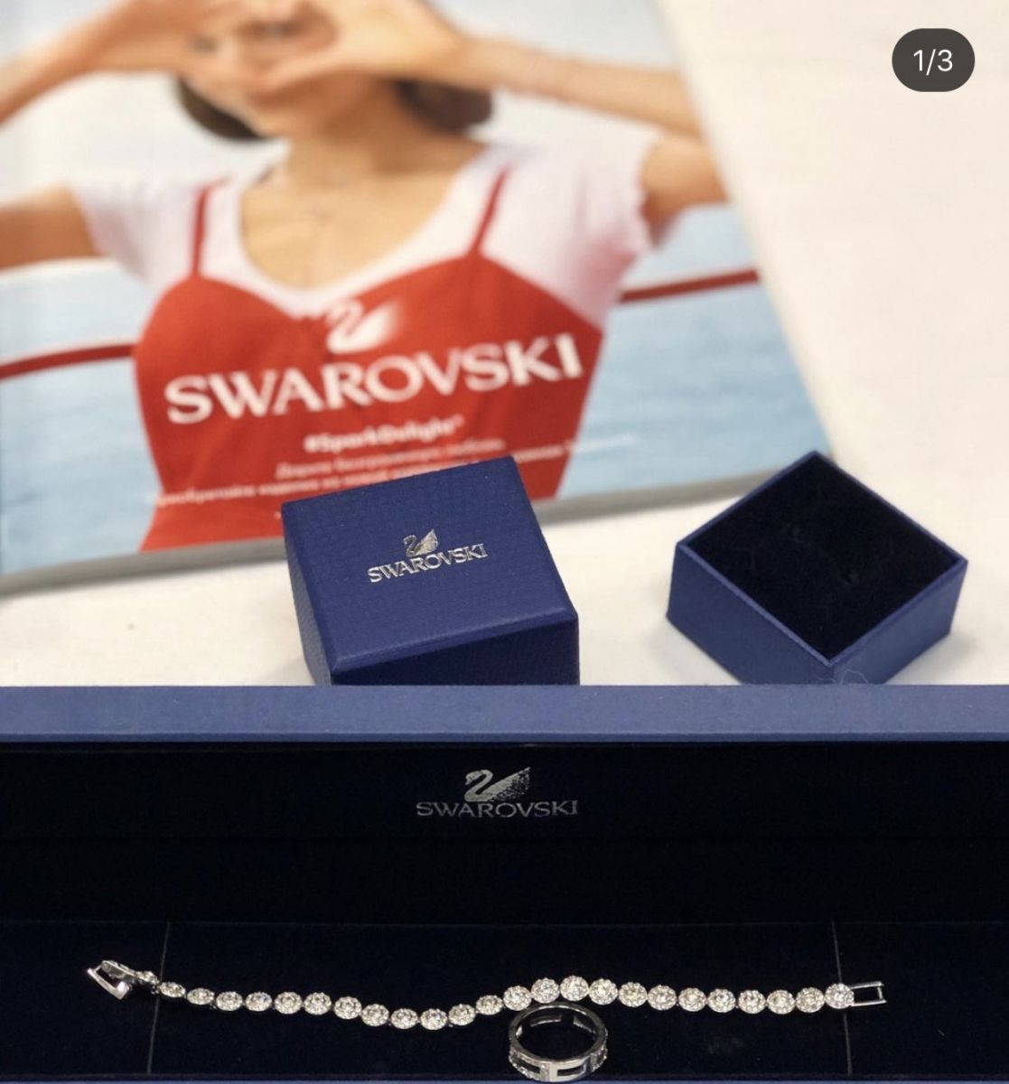 Браслет Swarovski цена 6 154 руб Кольцо Swarovski цена 6 154 руб