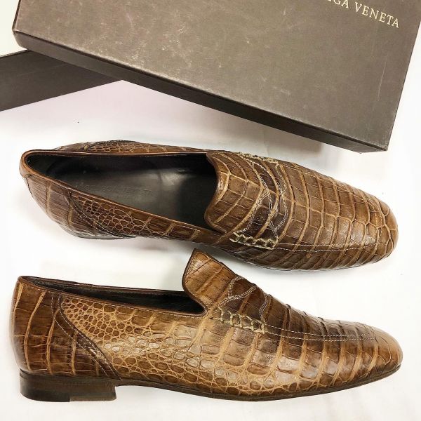 Лоферы / крокодил / Bottega Veneta 