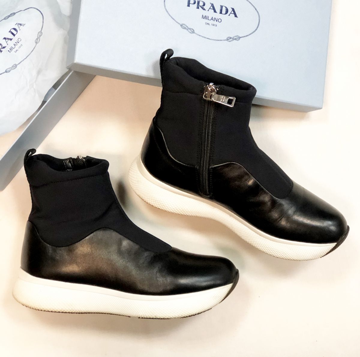 Ботинки Prada размер 36 цена 15 385 руб 