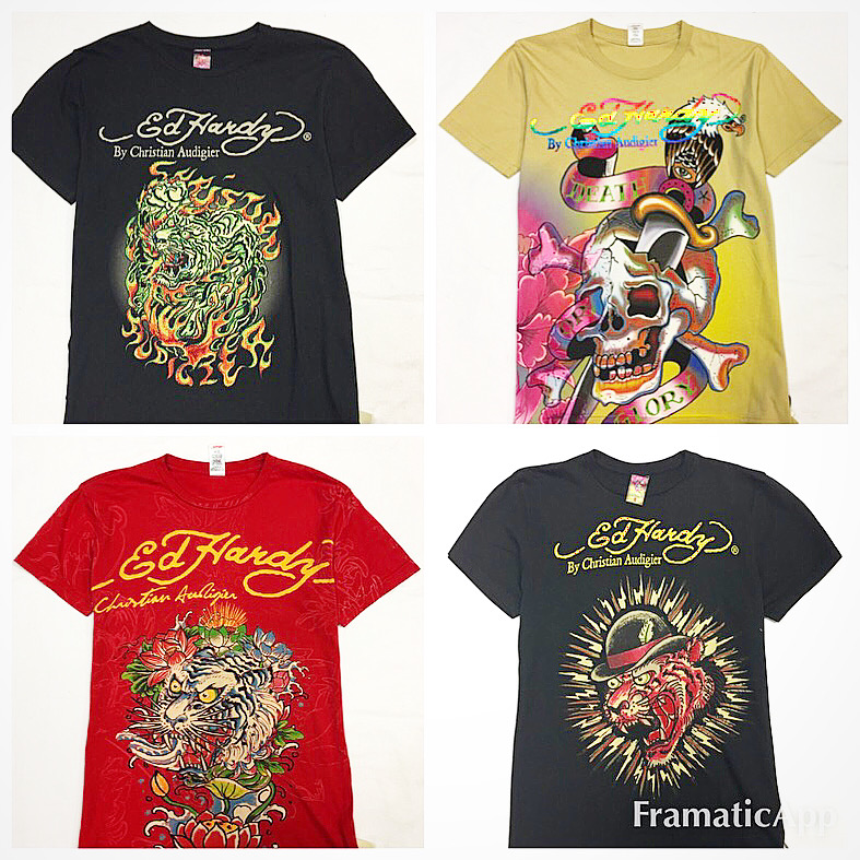 Футболки Ed Hardy  размер S цена по 2 308 руб 