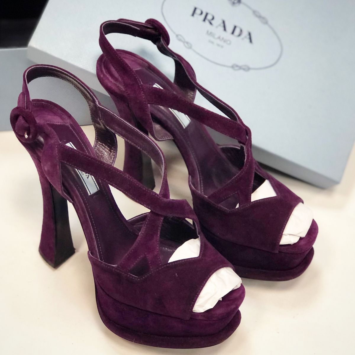 Босоножки Prada размер 39.5 цена 4 616 руб 