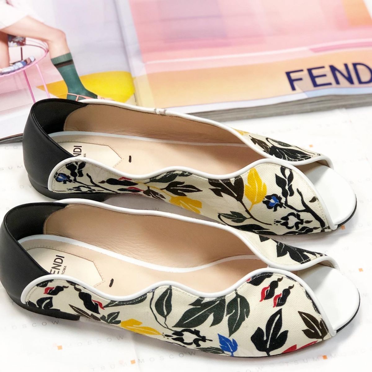 Балетки Fendi  размер 37.5 цена 7 693 руб