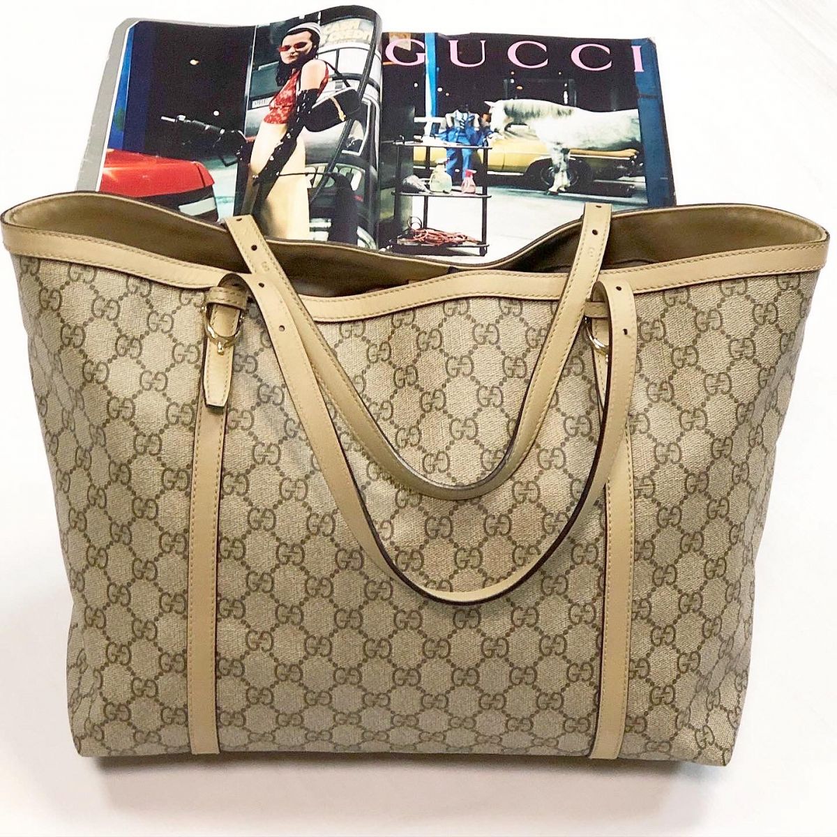 Сумка /кожа Gucci размер 45*27 цена 23 078 руб 