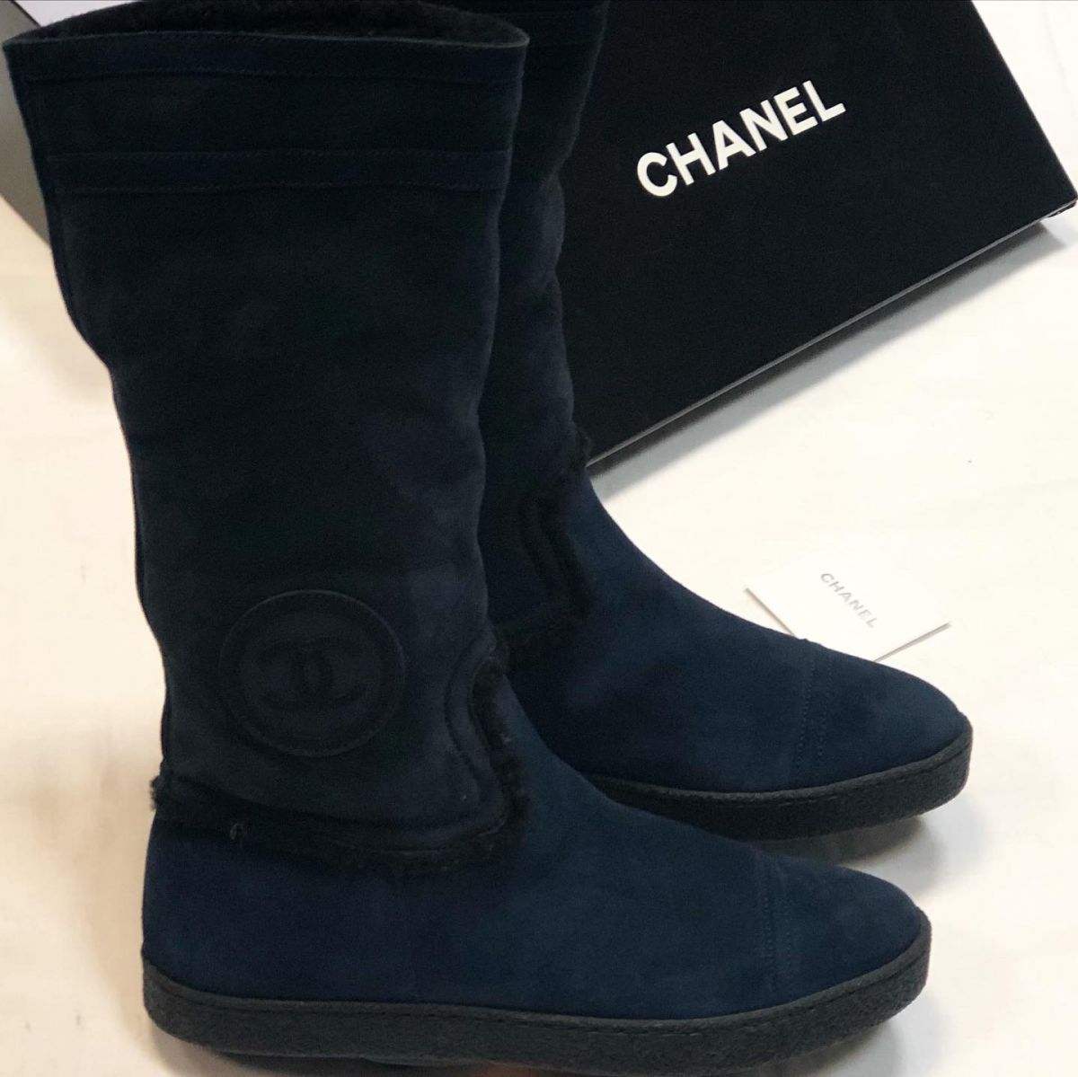 Сапоги зимние Chanel  размер 39 цена 18 463 руб 