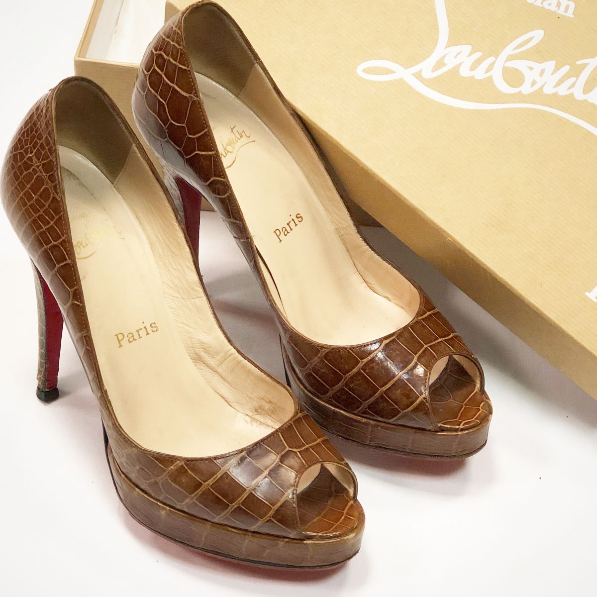 Туфли / крокодил / Louboutin  размер 37 цена 12 308 руб 