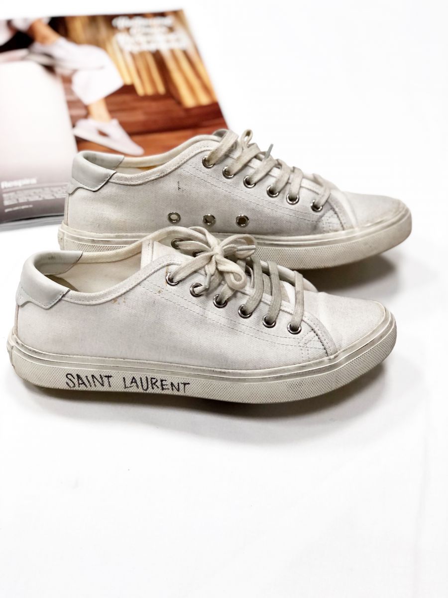 Кеды SAINT LAURENT размер 37.5 цена 7 693 руб