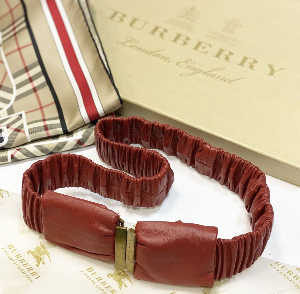 Ремень Burberry размер S цена 6 154 руб