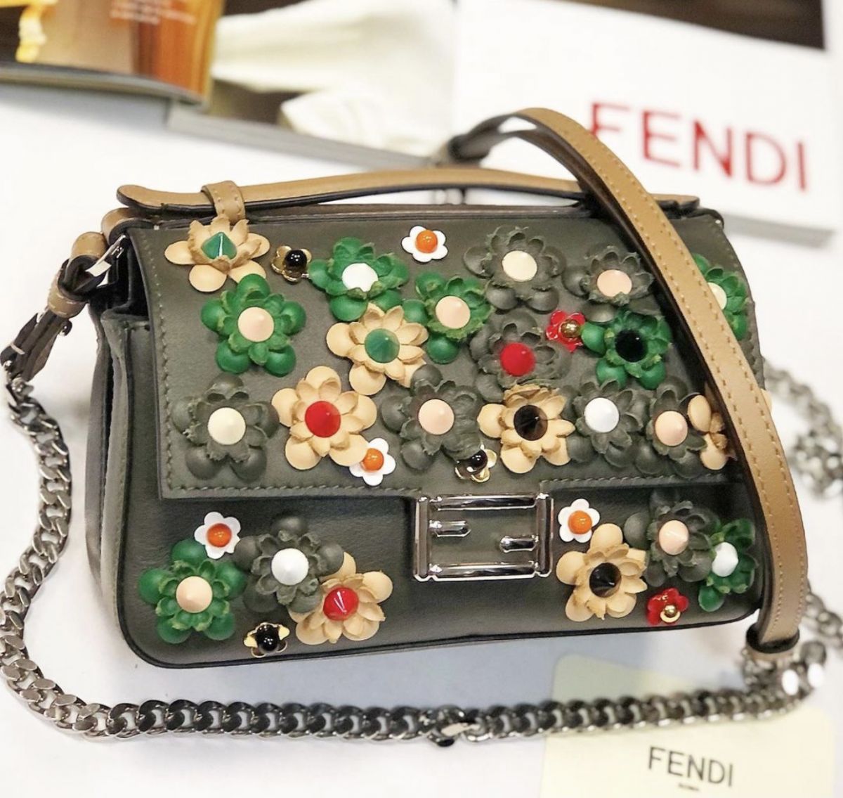 Сумочка Fendi  размер 17/12 цена 38 463 руб 