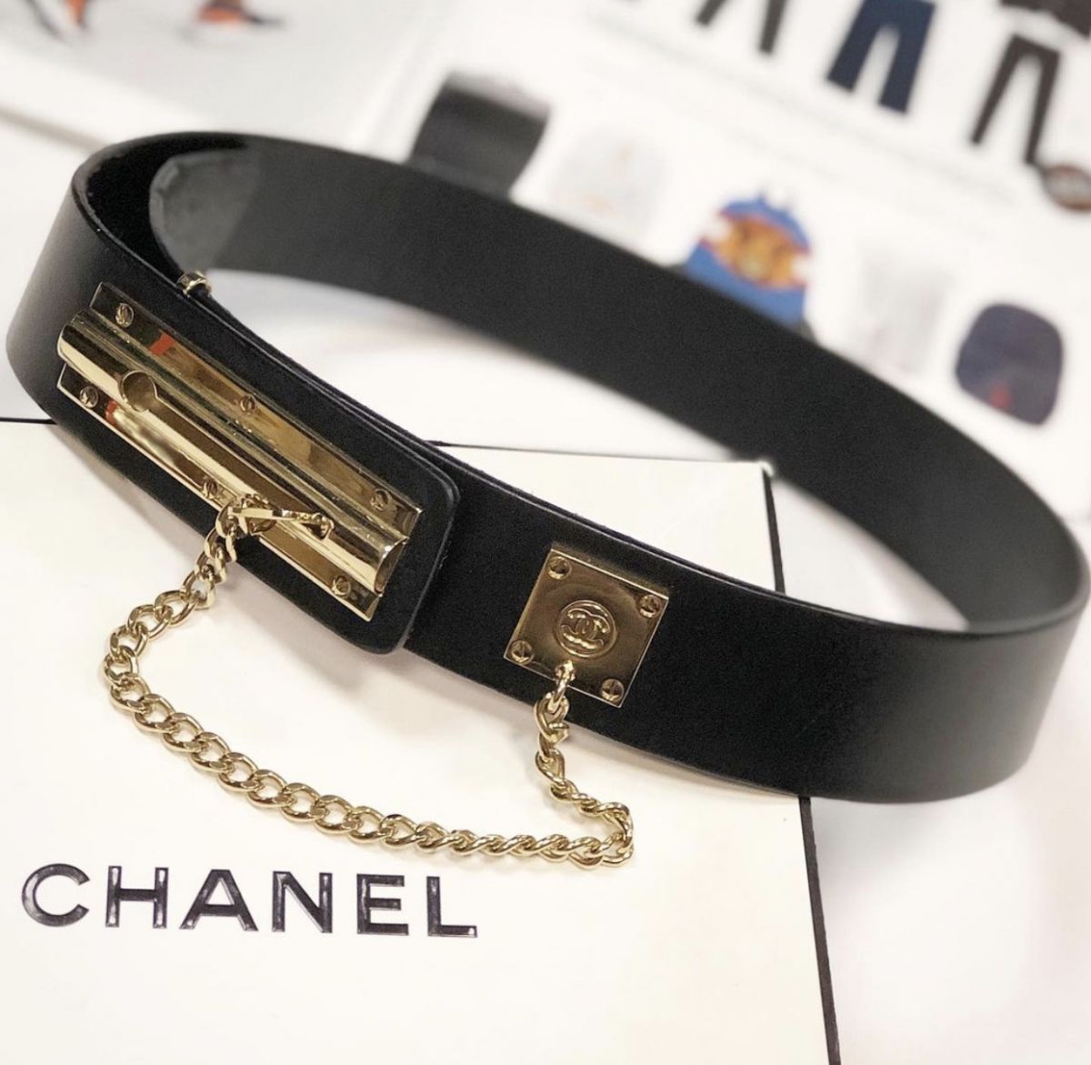 Ремень Chanel размер 75/30 цена 7 693 руб 