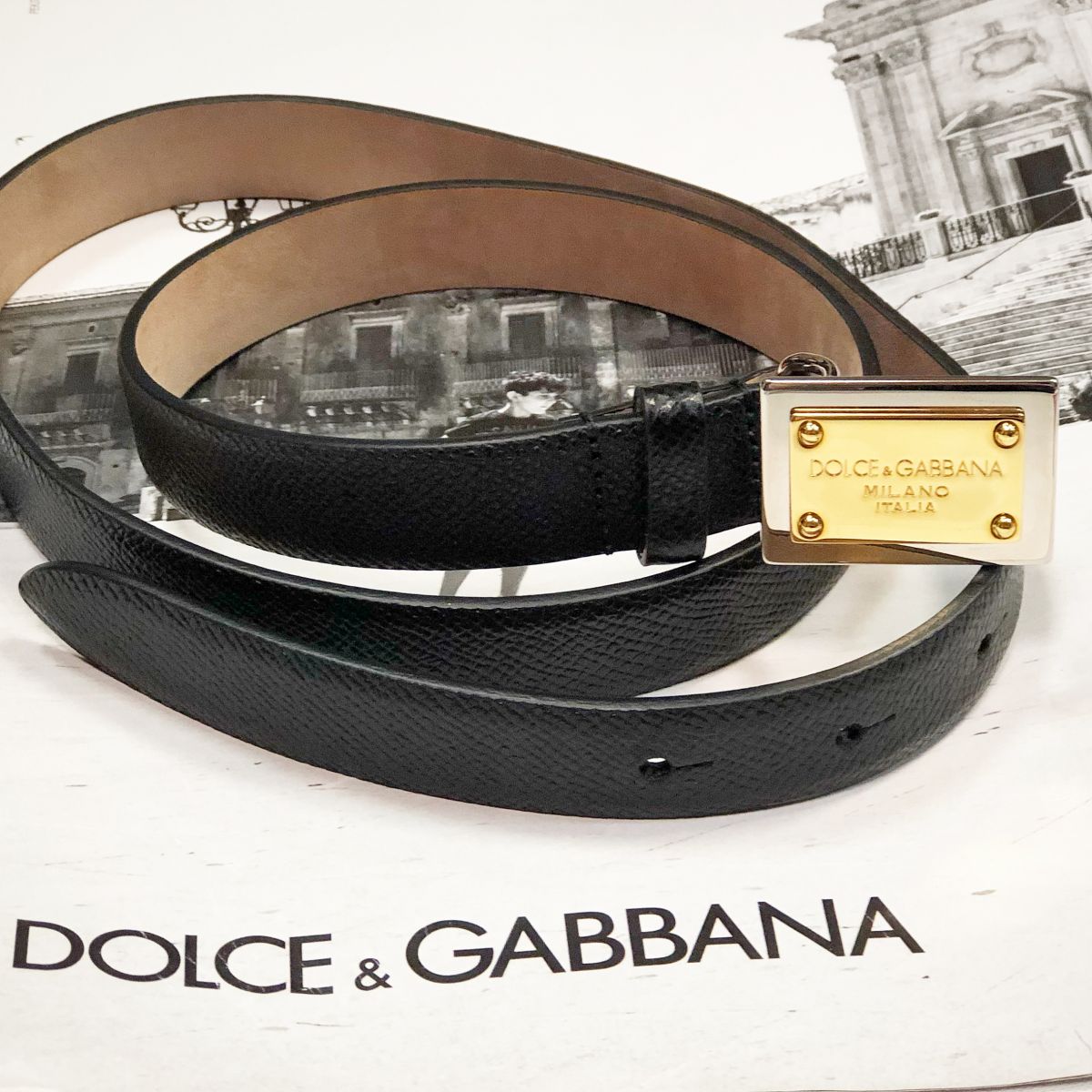 Ремень Dolce Gabbana  размер 80/32 цена 7 693 руб 