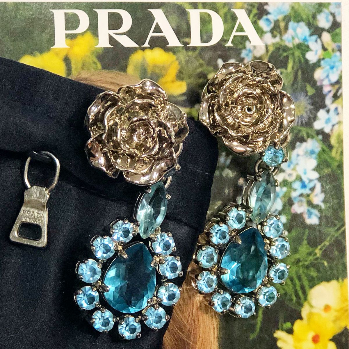 Клипсы Prada  цена 7 693 руб 