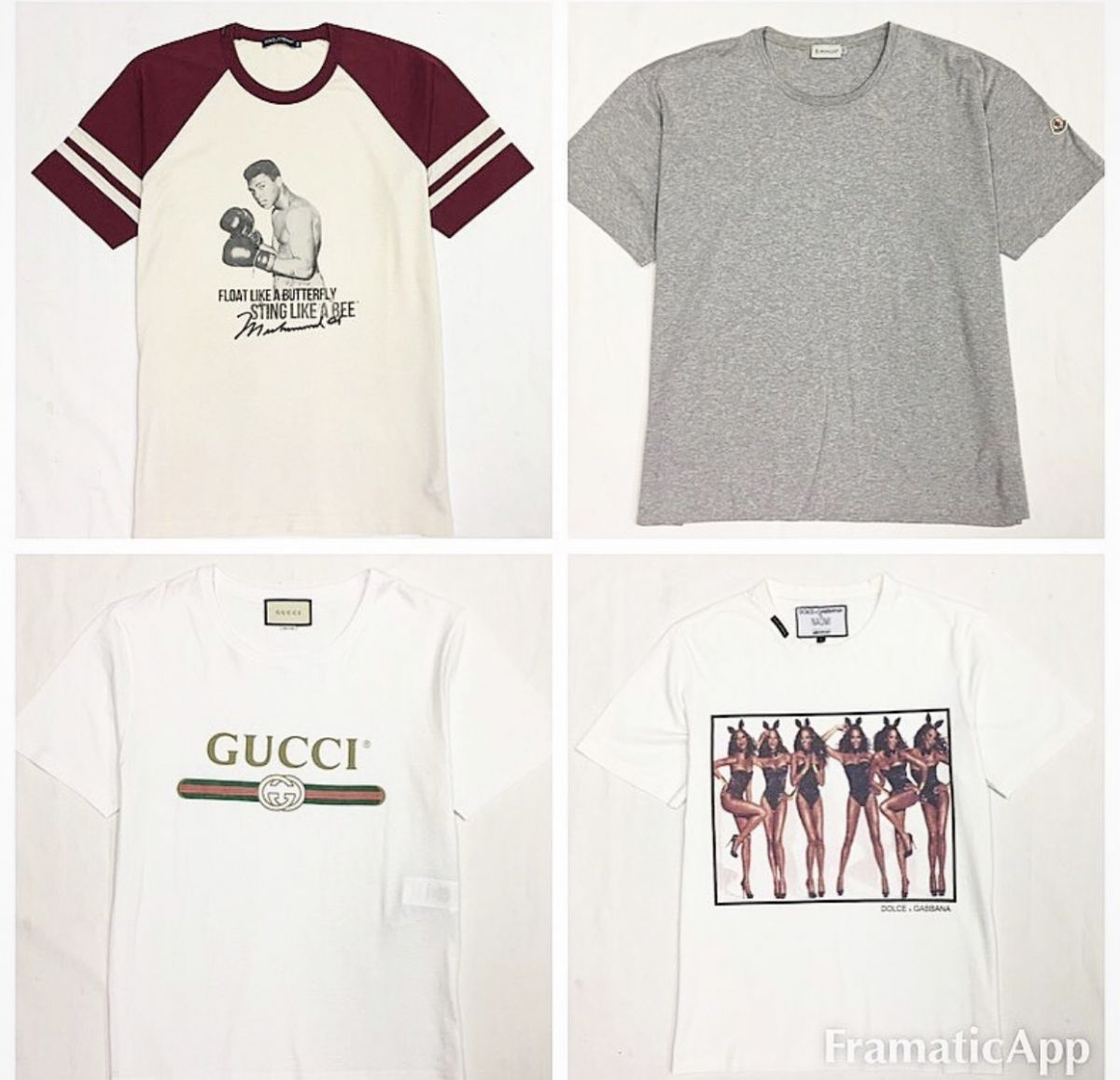 Футболки Dolce Gabbana / Gucci / Moncler  размеры 52-54 цена от 4 616 руб до 7 693 руб