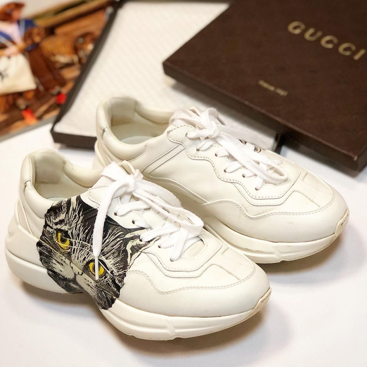 Кроссовки Gucci размер 36 цена 23 078 руб 