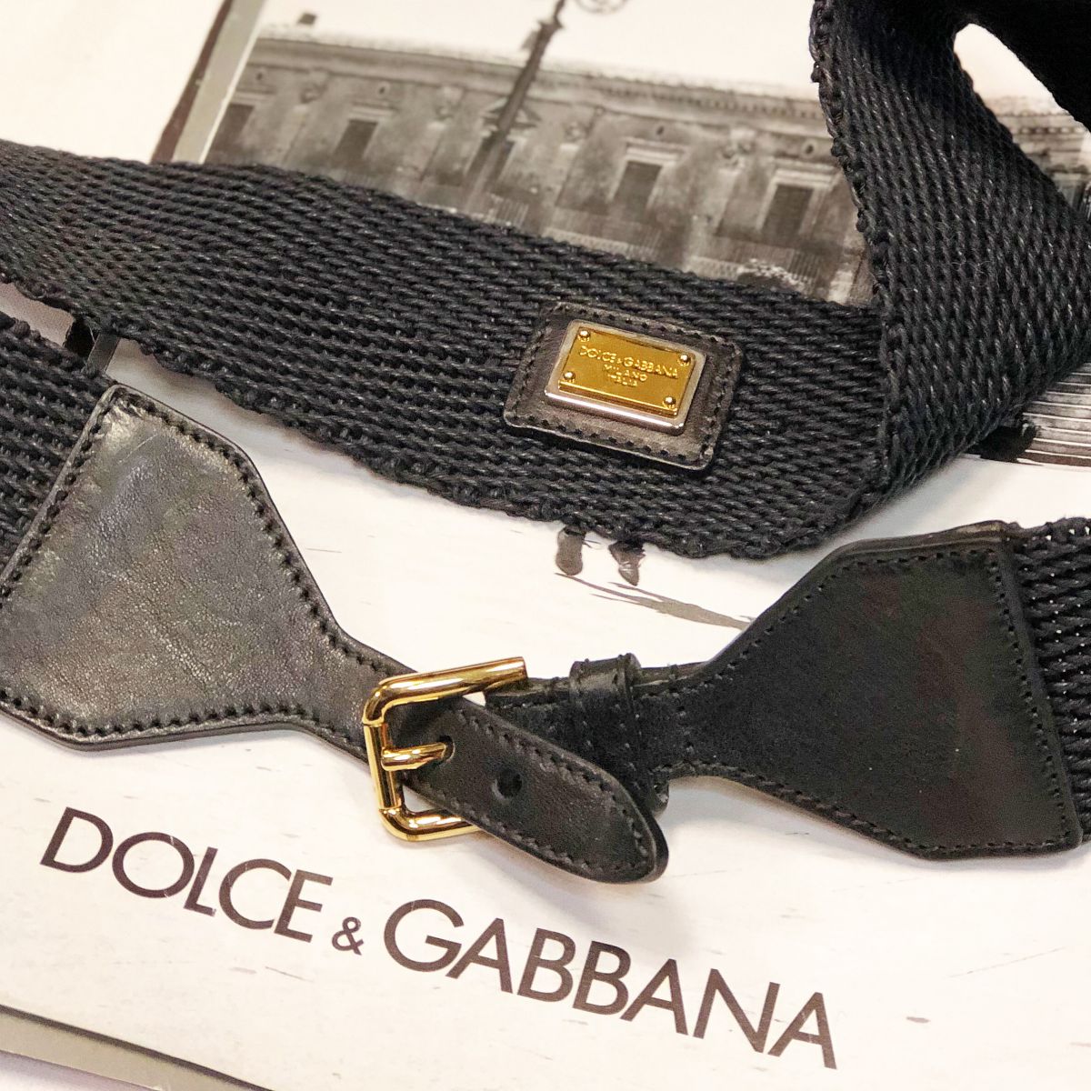 Ремень Dolce Gabbana  размер 75 цена 7 693 руб