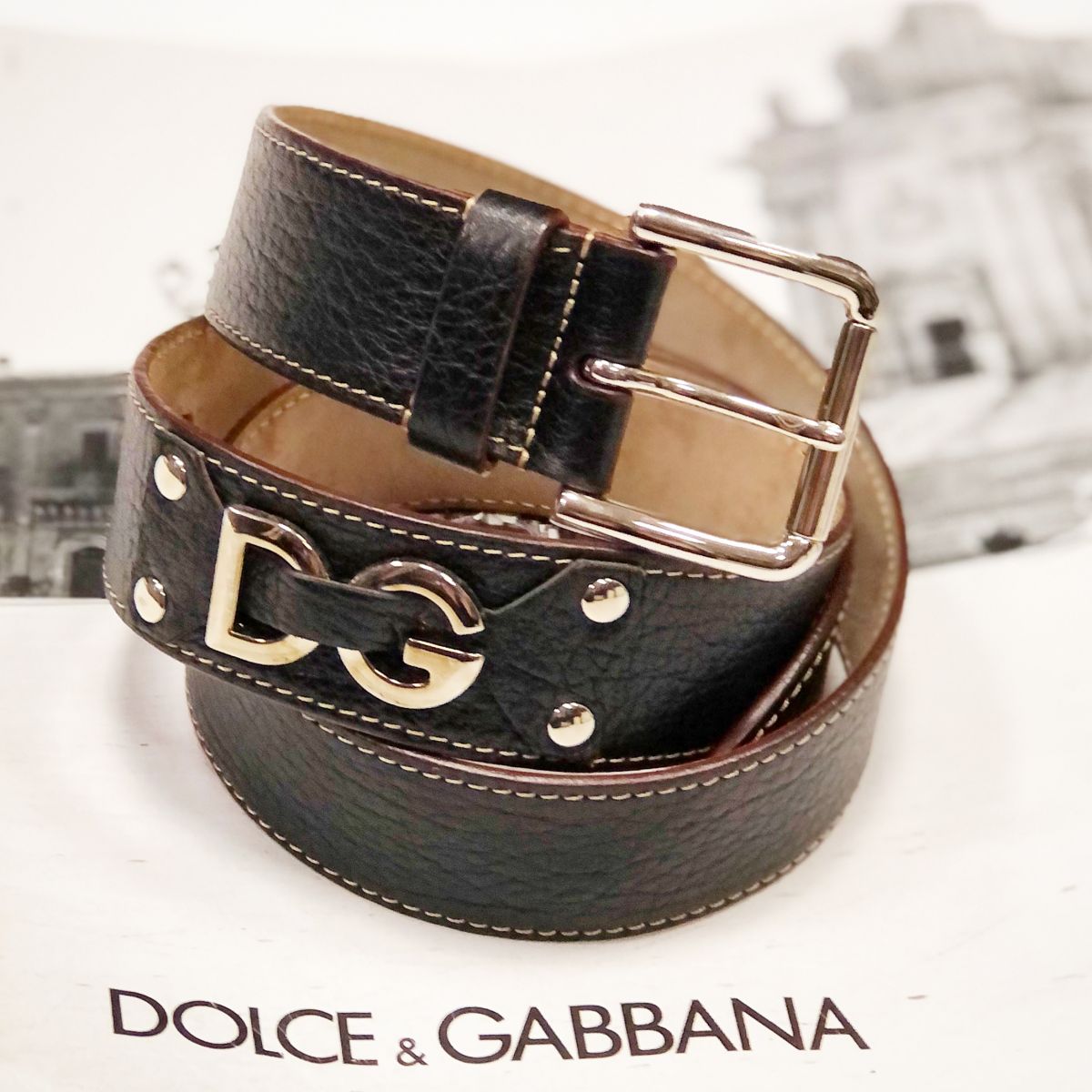 Ремень Dolce Gabbana  размер 85/34 цена 4 616 руб 