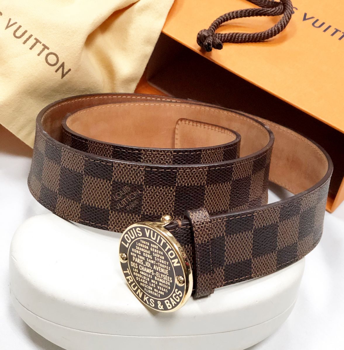 Ремень Louis Vuitton размер 90/36 цена 18 462 руб/в коробке/ 