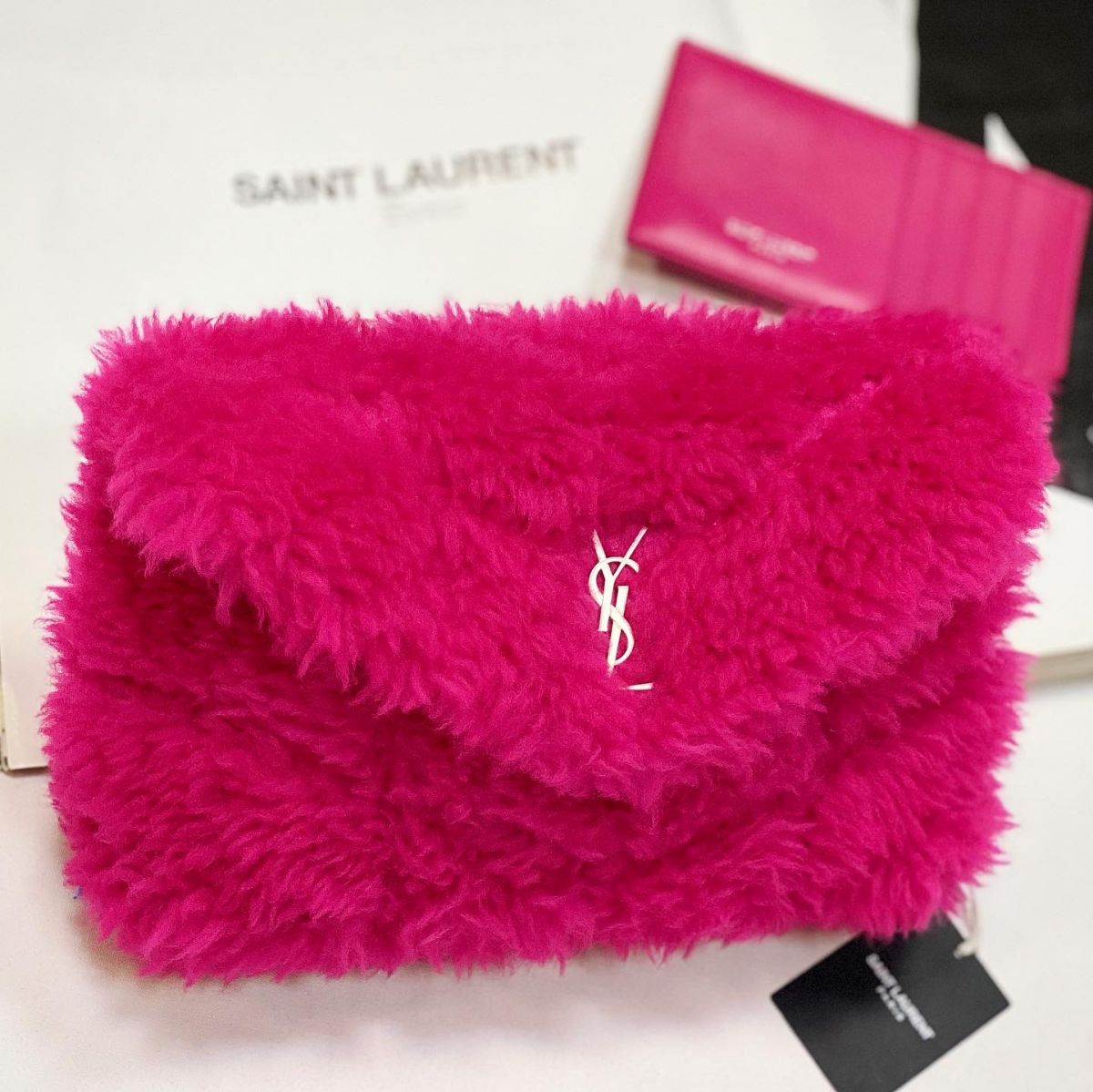 Клатч + визитница Saint Laurent размер 20/15 цена 53 847 руб / новый с биркой / 