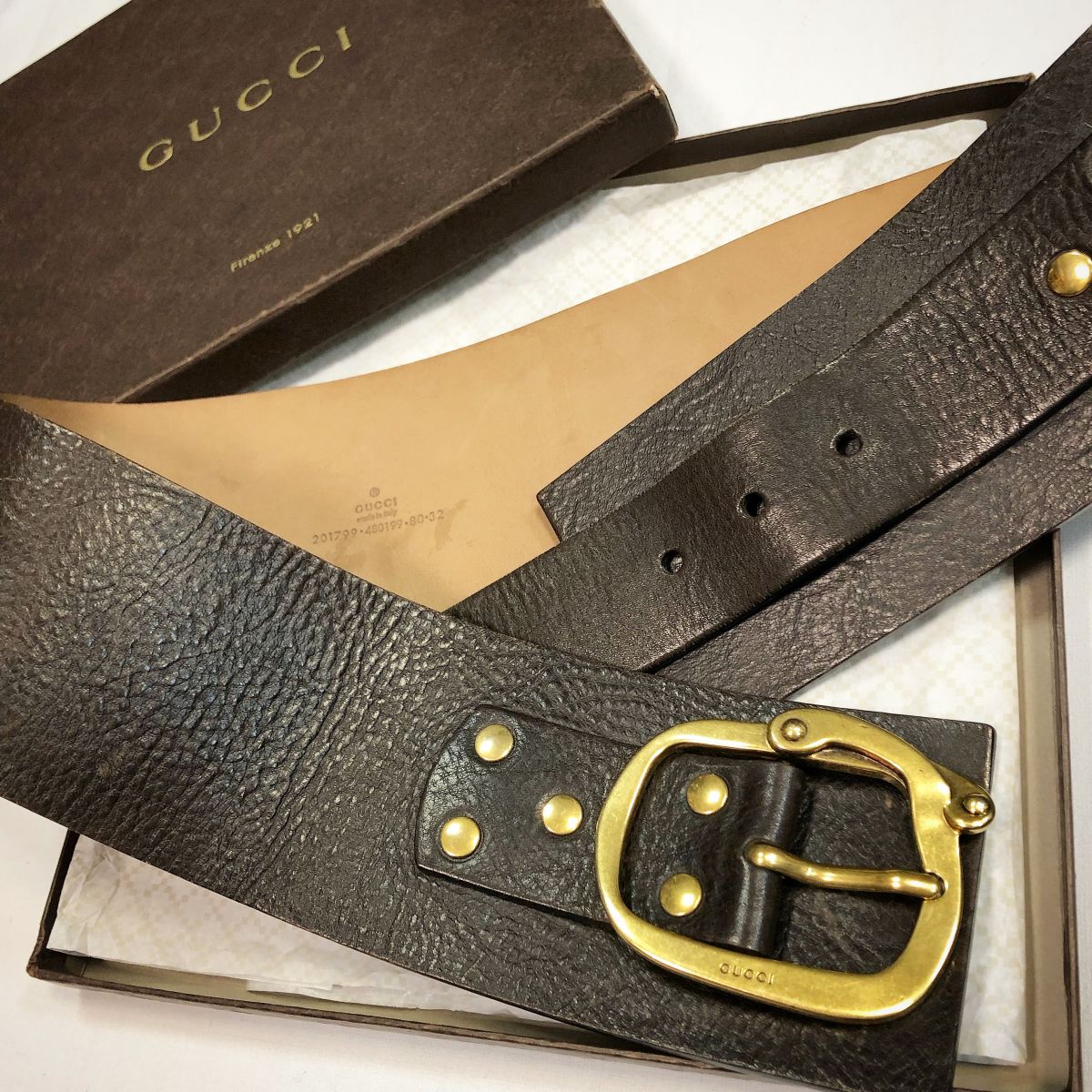 Ремень Gucci  размер 80/32 цена 4 616 руб 