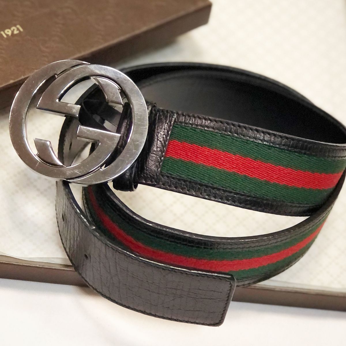 Ремень Gucci  размер 80/32 цена 4 616 руб