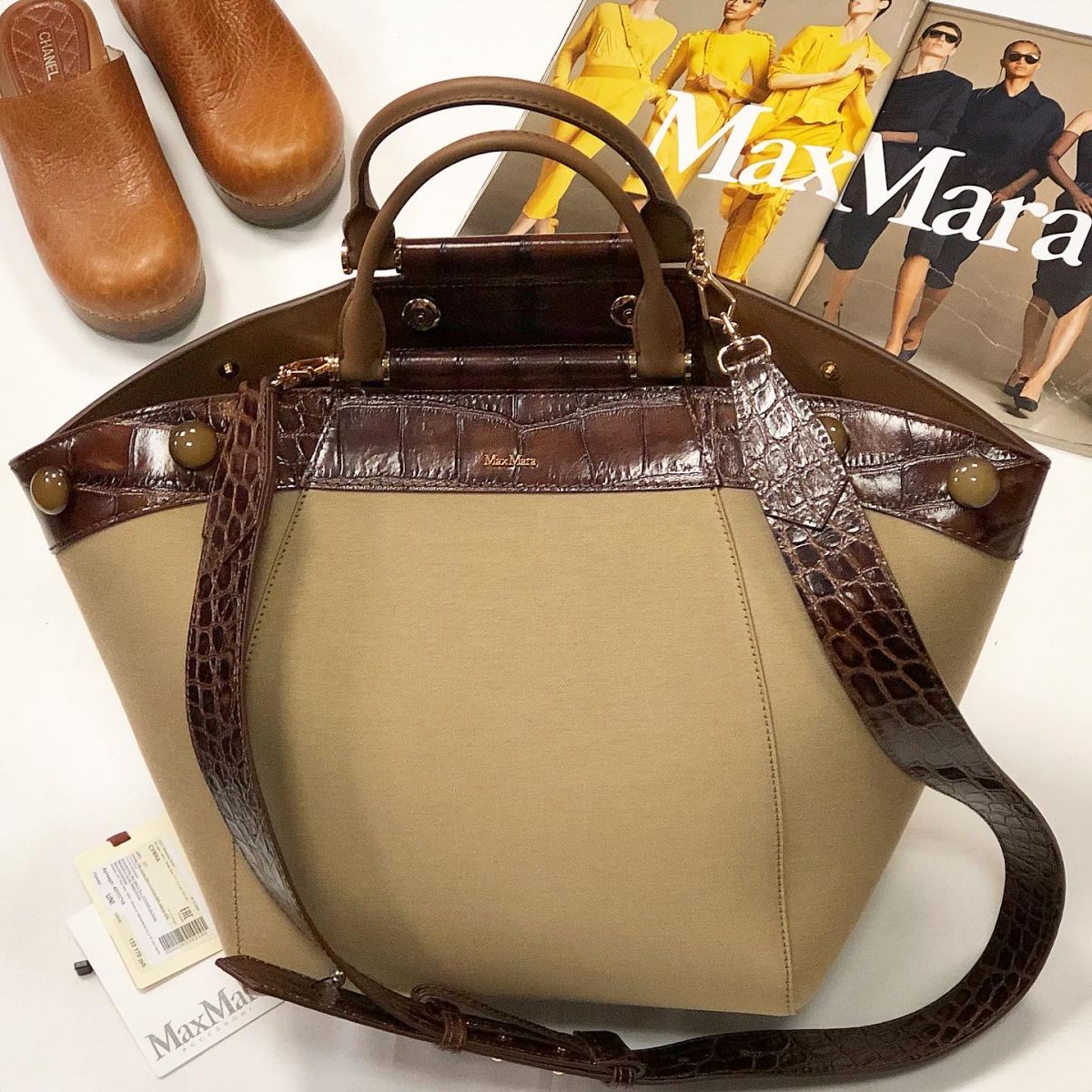 Сумка Max Mara размер 45/30 цена 46 155 руб / новая с ценником / 