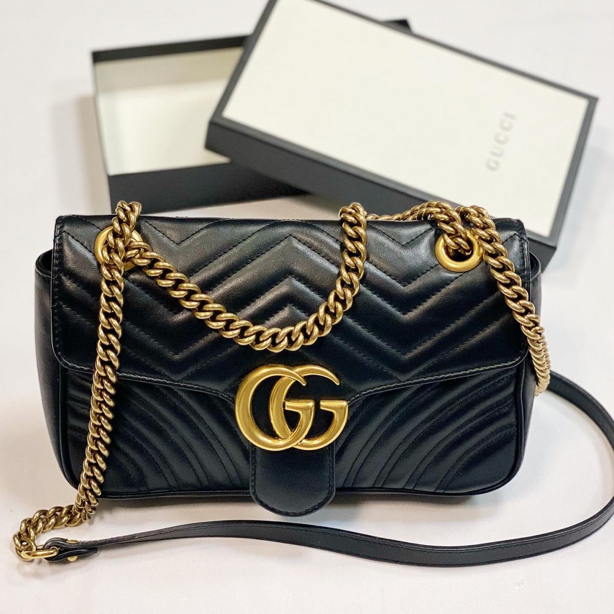 Сумка Gucci размер 25/15 цена 46 155 руб 