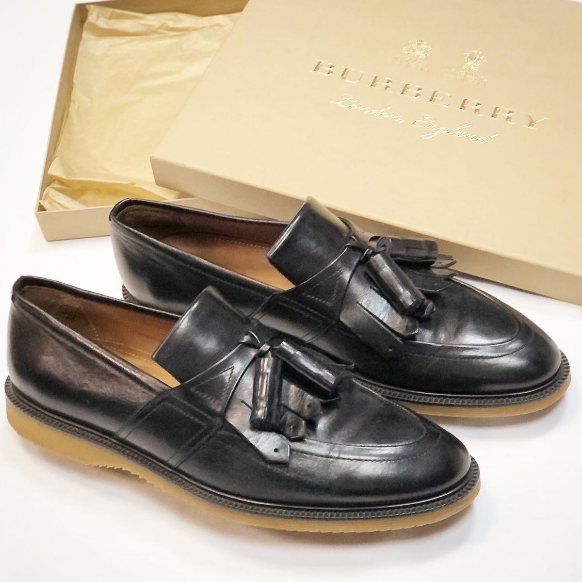 Burberry on sale tassel loafers