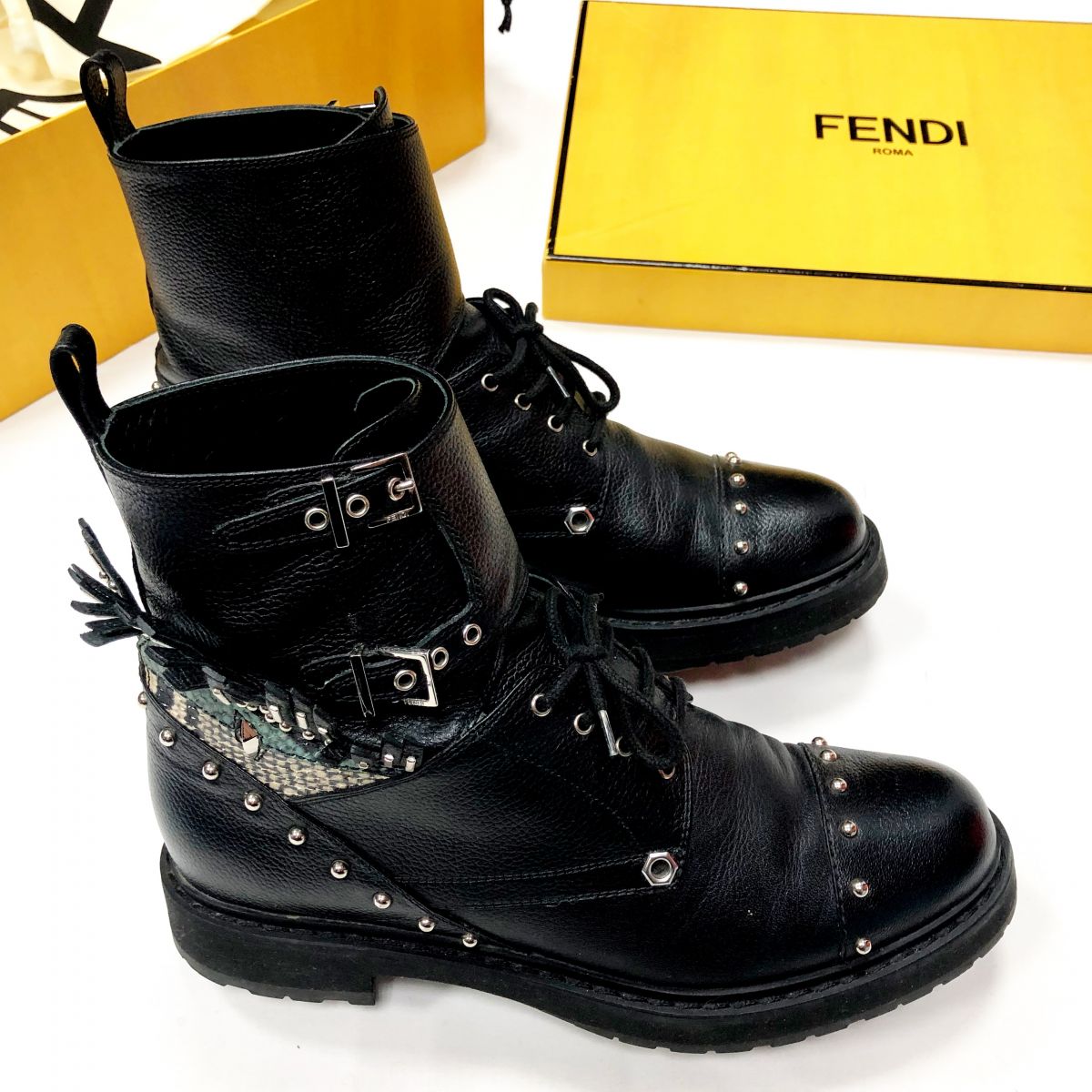 Ботинки FENDI размер 38,5 цена 23 078 руб 