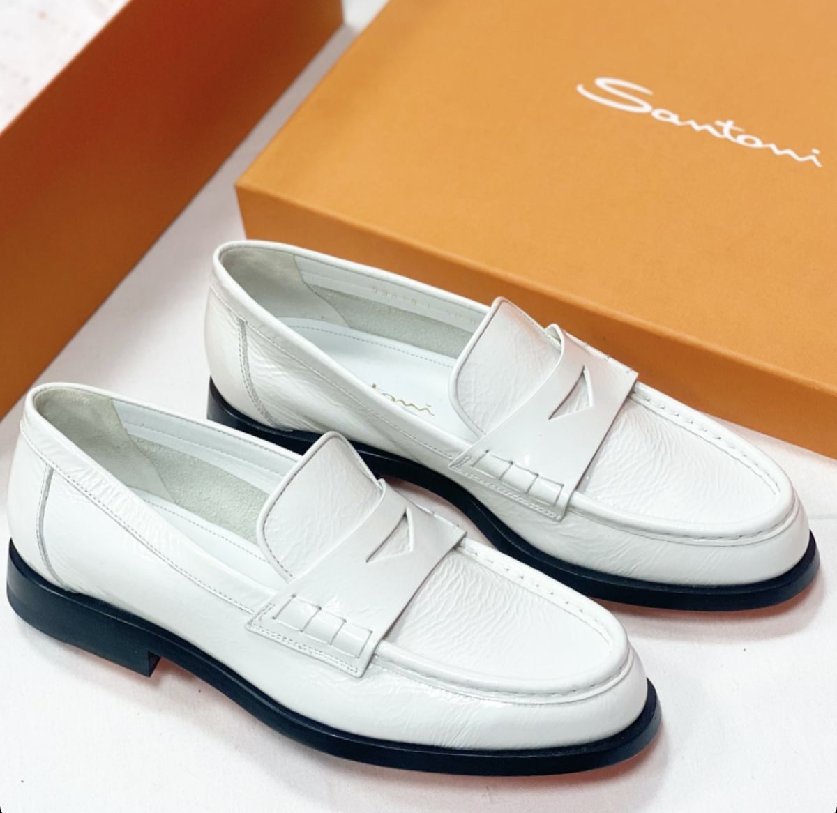 Лоферы Santoni размер 38 цена 23 078 руб / новые / 