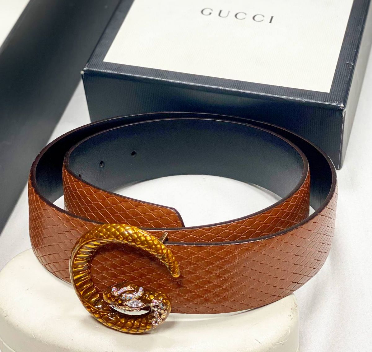 Ремень Gucci размер 85/34 цена 10 770 руб
