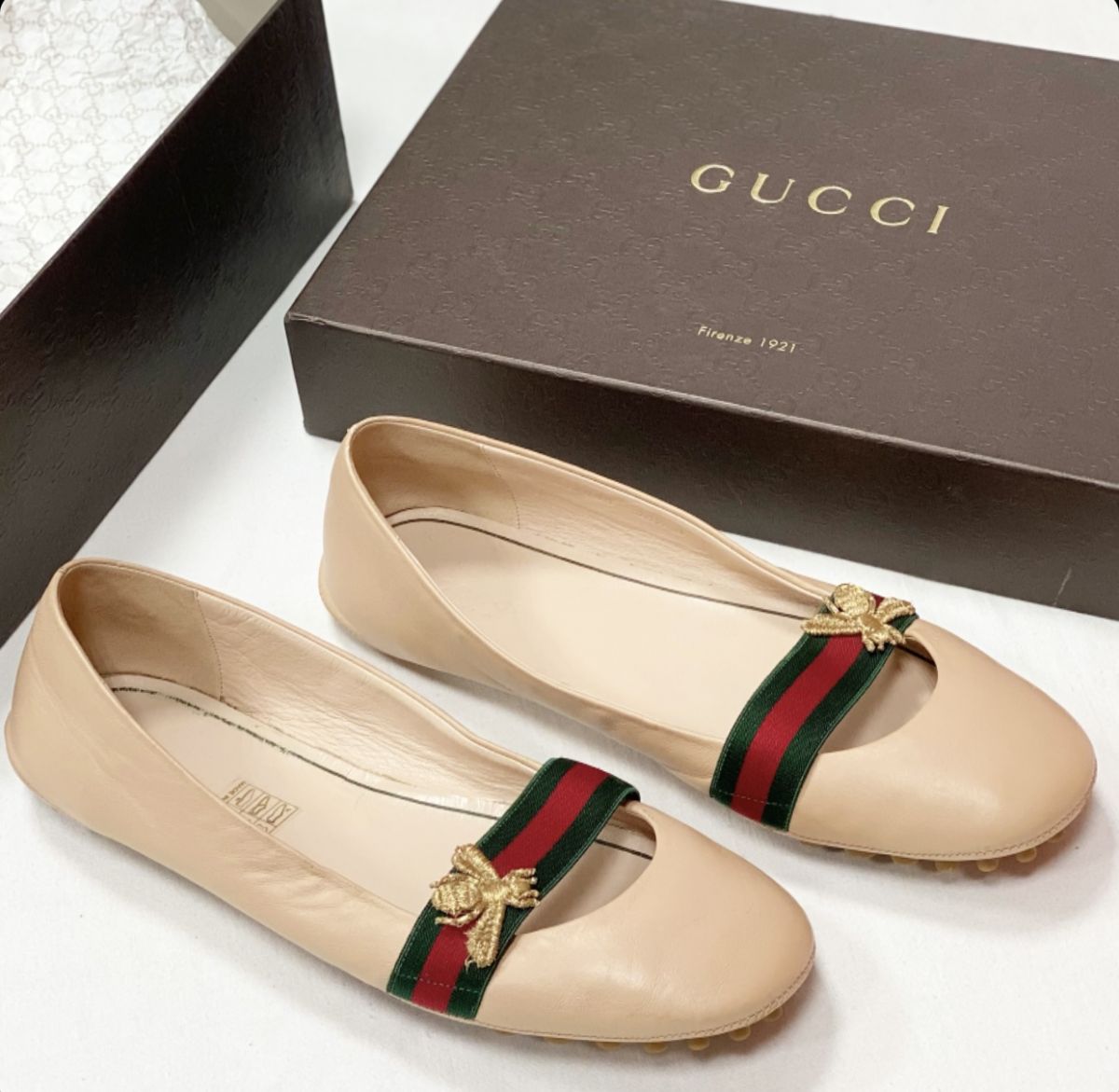 Балетки Gucci размер 38.5 цена 13 847 руб 