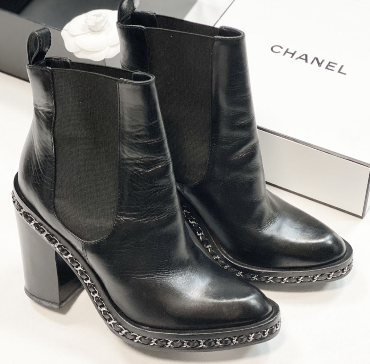 Ботильоны Chanel размер 38.5 цена 26 155 руб 