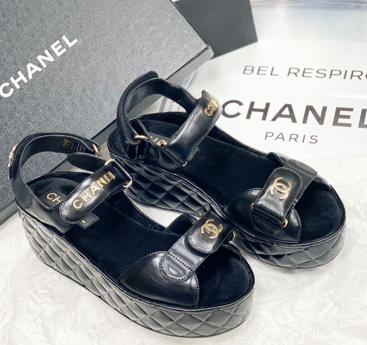 Босоножки Chanel размер 38 цена 123 080 руб 