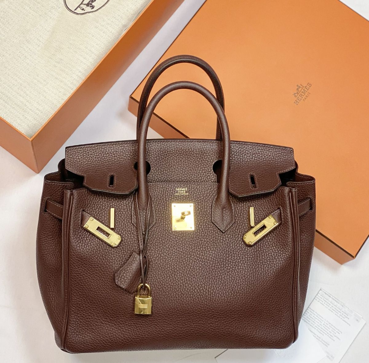 Сумка Hermes Birkin размер 30 цена 1 500 000 руб / новая / упаковка / документы / с ценником / 