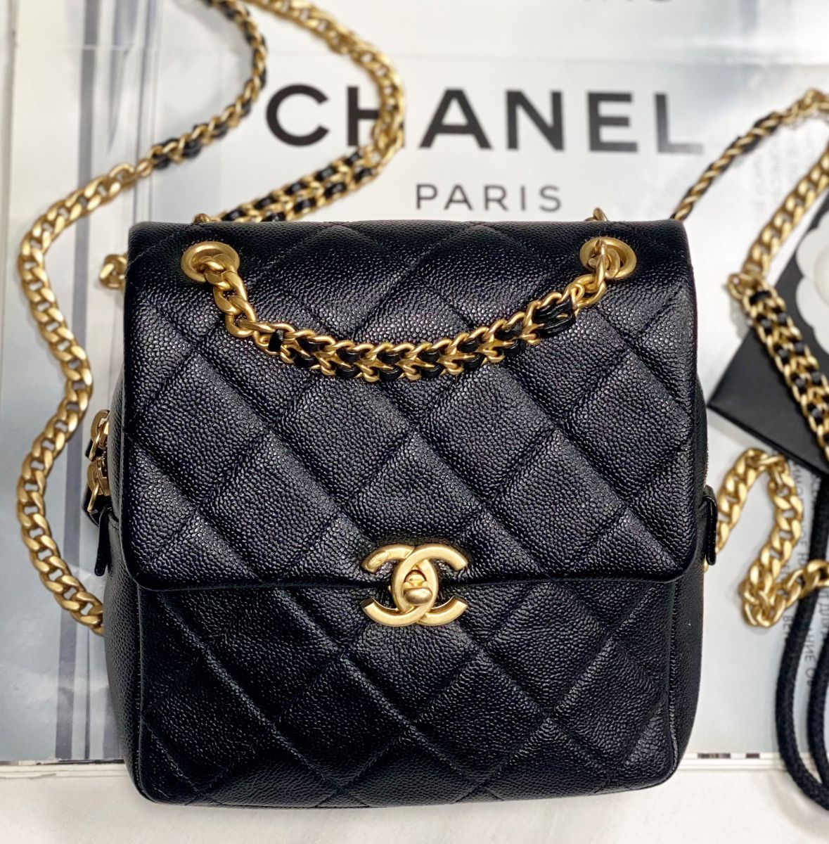 Сумка - рюкзак Chanel размер 18/20 цена 384 620 руб